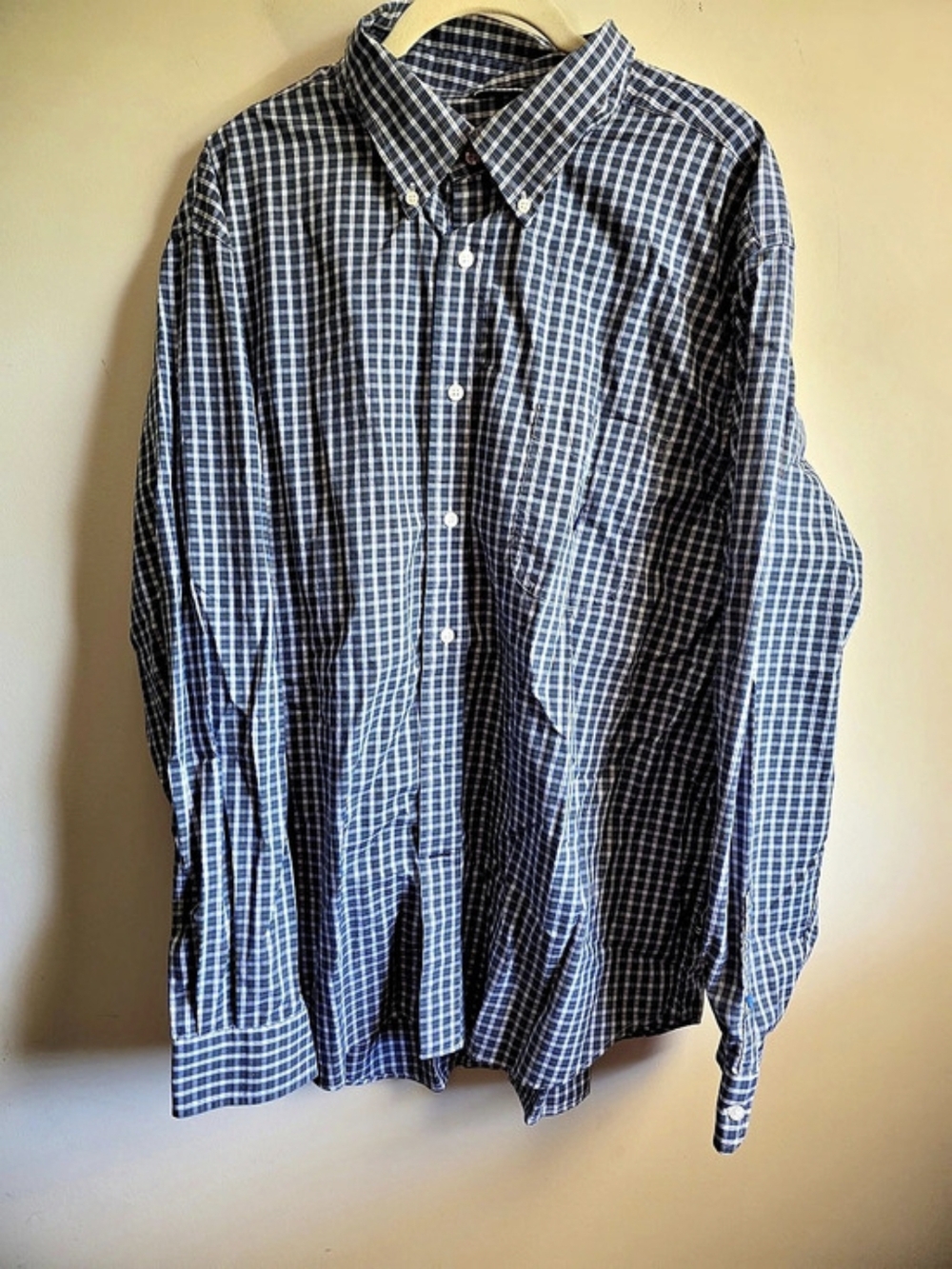 Nautica A Bit Trimmer Plaid Button-Down Shirt XXL